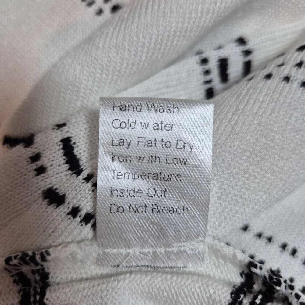 Ming Wang Women's Size XS Striped Blazer Jacket Black White ¾ Sleeve  (42) - Picture 12 of 15